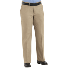 Women's Plain Front Cotton Pant